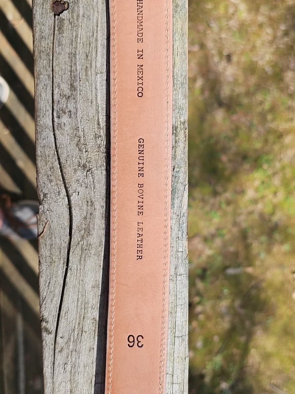 Tecovas Honey Suede Belt Size 36 - Picture 4 of 7